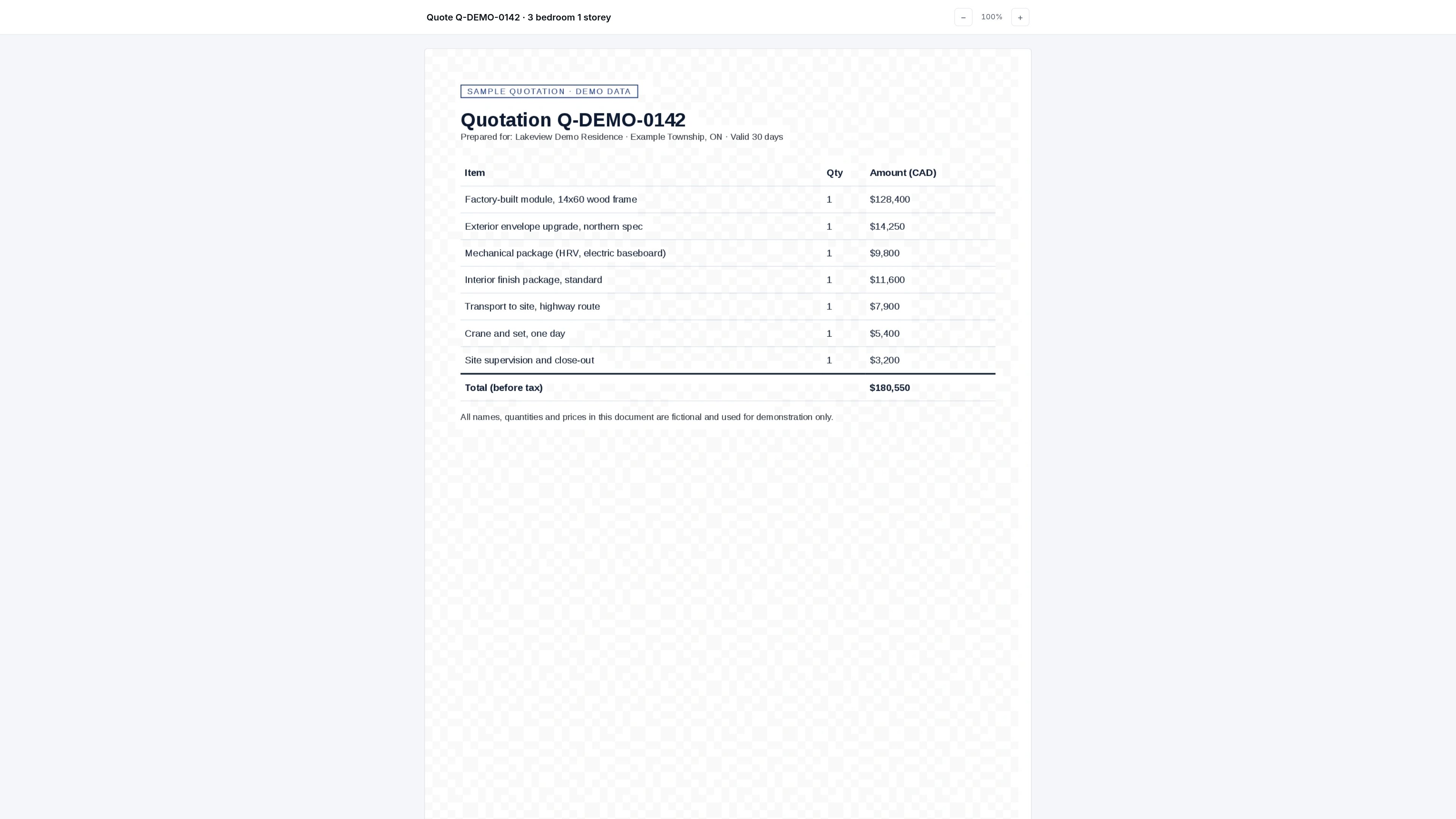 What the recipient sees: a clean page viewer with no download and no text layer.