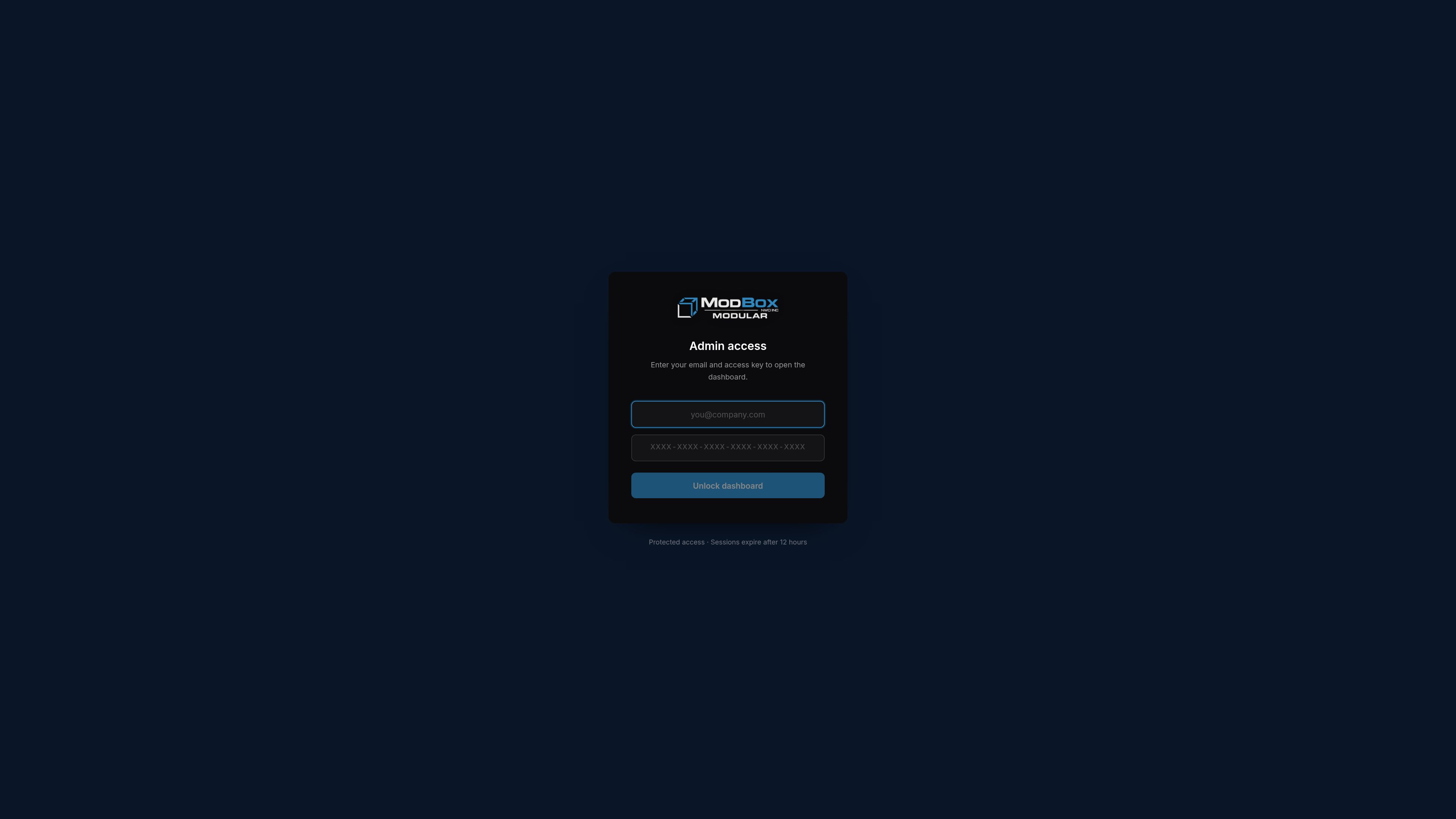 Key login, with an optional second factor per account.